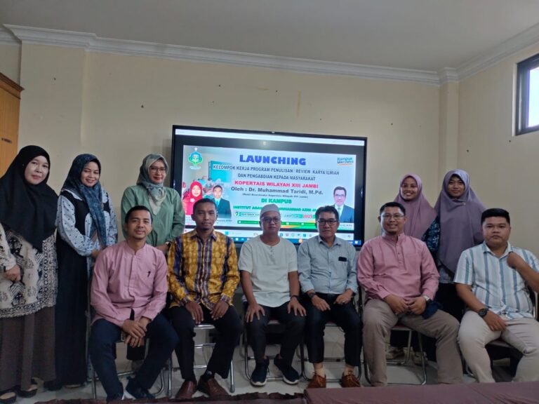 Kopertais Wilayah XIII Jambi Launching POKJA Percepatan Publikasi Ilmiah bagi Perguruan Tinggi Swasta