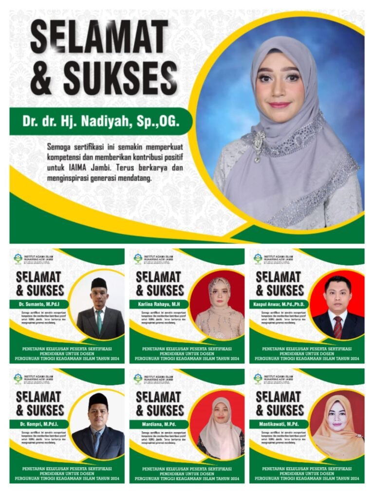 Tujuh Dosen IAIMA Jambi Lolos Sertifikasi Dosen Kemenag Tahun 2024