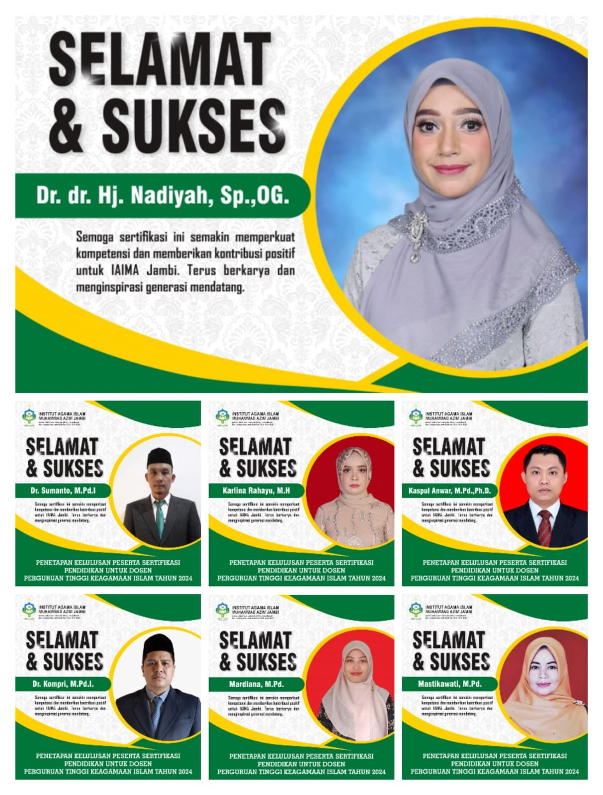 Tujuh Dosen IAIMA Jambi Lolos Sertifikasi Dosen Kemenag Tahun 2024