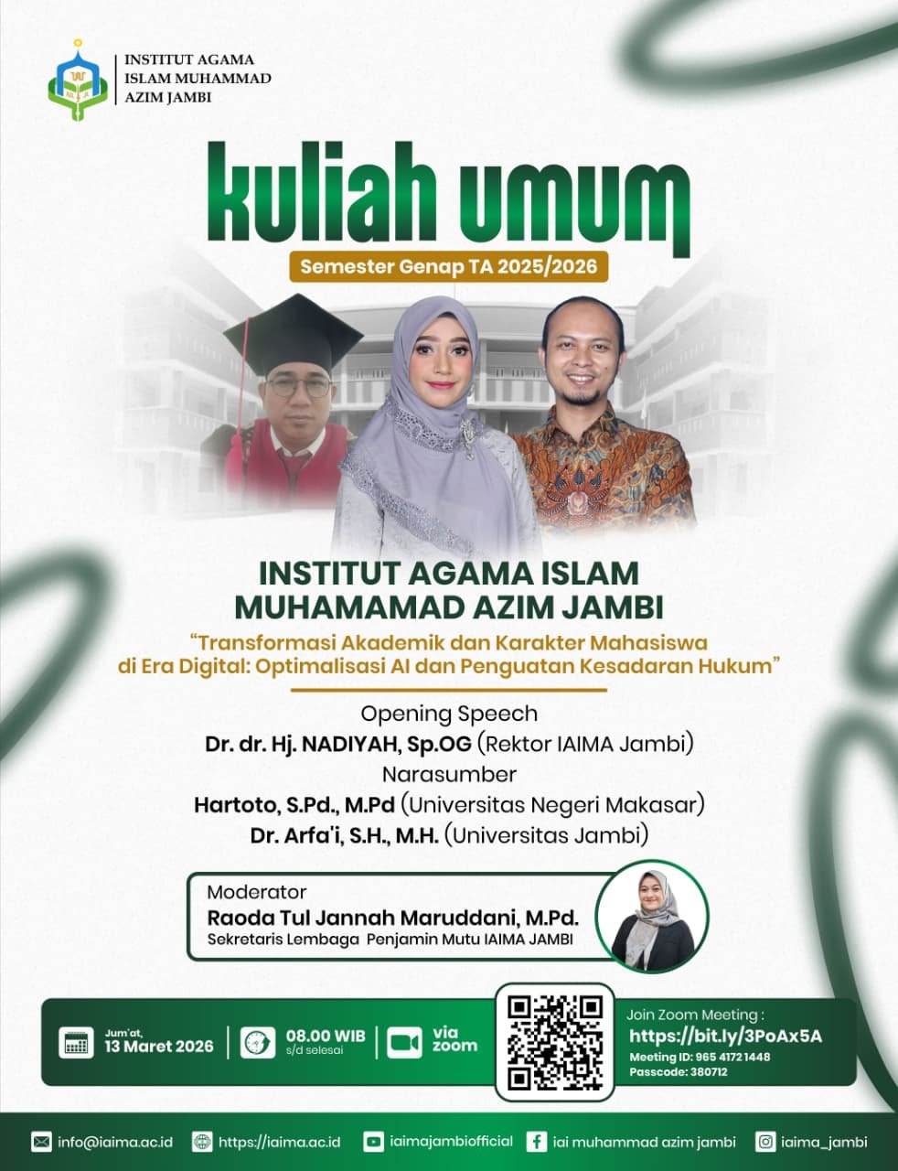 IAIMA Jambi Tegaskan Komitmen Transformasi Digital Lewat Kuliah Umum 2026